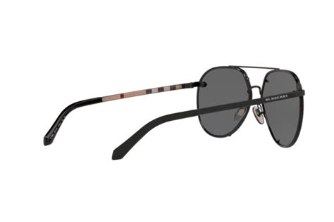 burberry 3099|BURBERRY Sunglasses BE 3099 100187 Black .